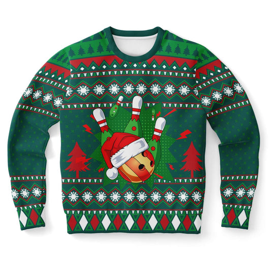 Happy Bowling Ugly Christmas Sweater