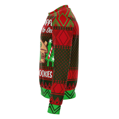 Tech Support I'm Here To Delete Your Cookies Ugly Christmas Sweater