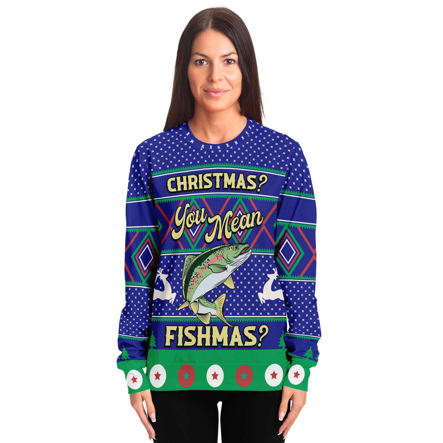 Christmas You Mean Fishmas Ugly Christmas Sweater