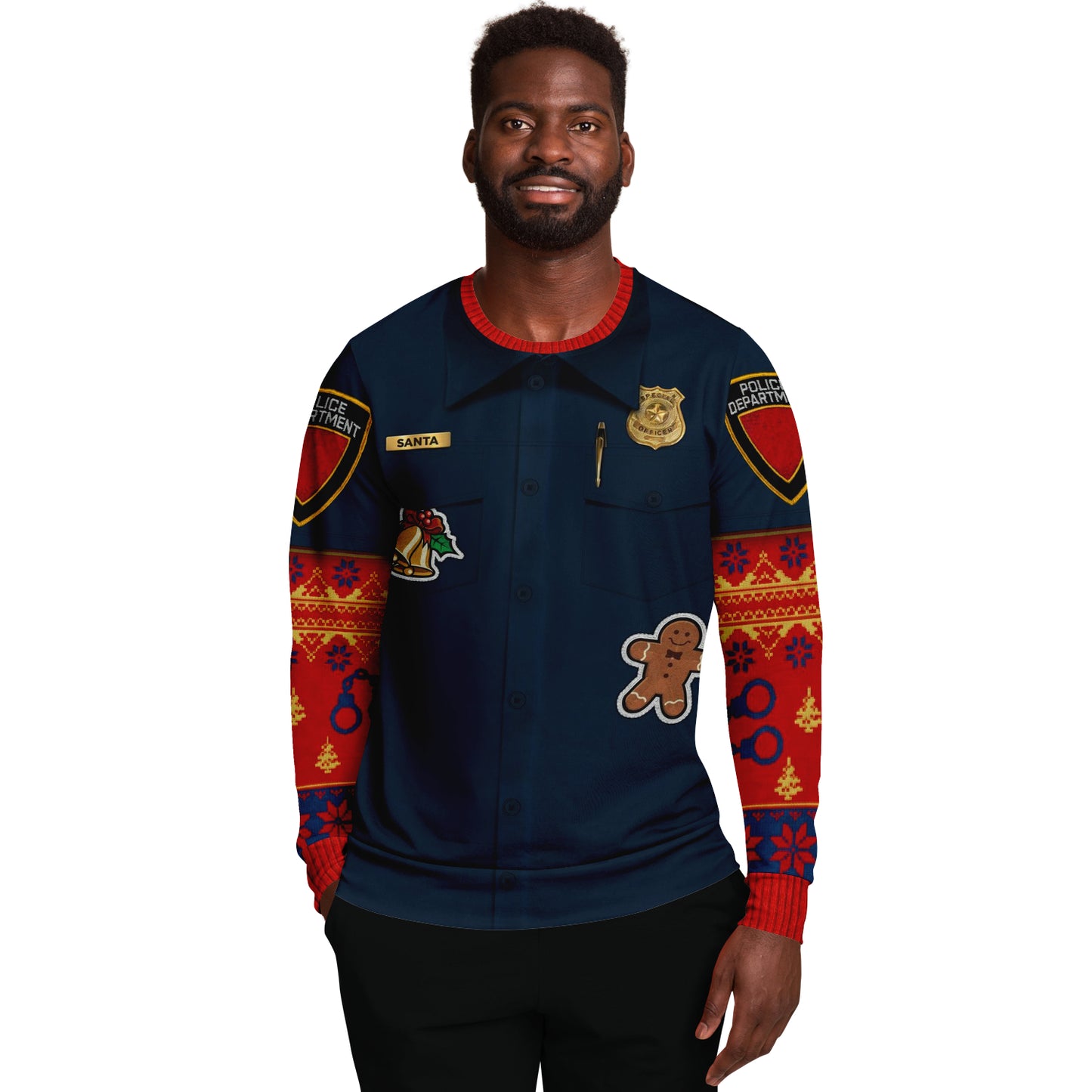 Police Navidad Ugly Christmas Sweater