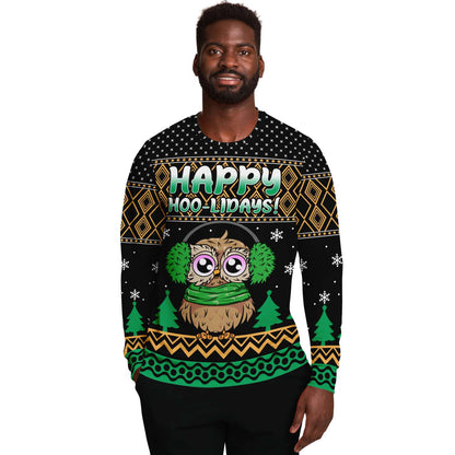 Happy Hoo-Lidays Ugly Christmas Sweater