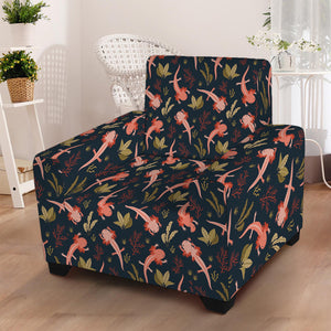 Baby Axolotl Pattern Print Armchair Slipcover