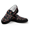 Baby Axolotl Pattern Print Black Slip On Sneakers