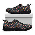 Baby Axolotl Pattern Print Black Running Shoes