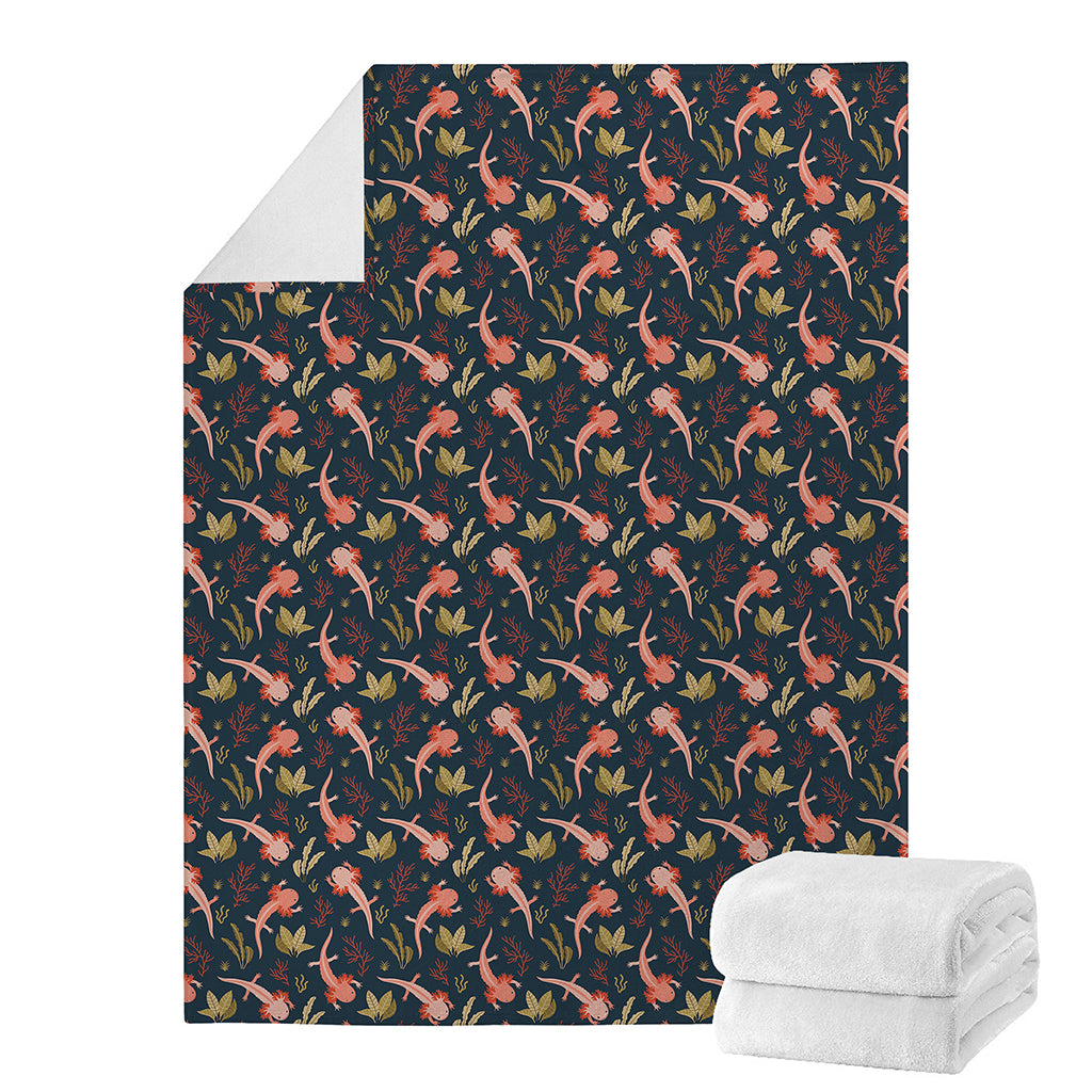 Baby Axolotl Pattern Print Blanket