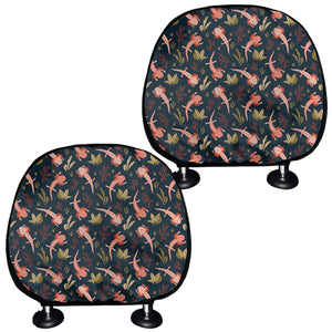 Baby Axolotl Pattern Print Car Headrest Covers