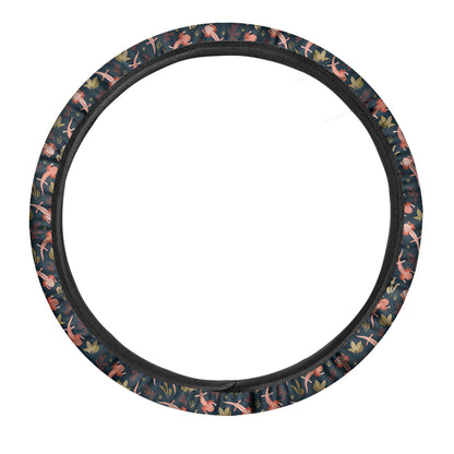 Baby Axolotl Pattern Print Car Steering Wheel Cover