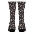 Baby Axolotl Pattern Print Crew Socks