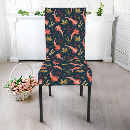 Baby Axolotl Pattern Print Dining Chair Slipcover