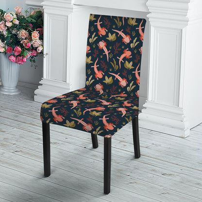 Baby Axolotl Pattern Print Dining Chair Slipcover