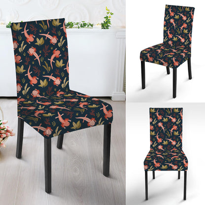 Baby Axolotl Pattern Print Dining Chair Slipcover
