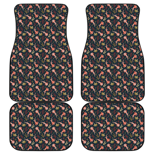 Baby Axolotl Pattern Print Front and Back Car Floor Mats