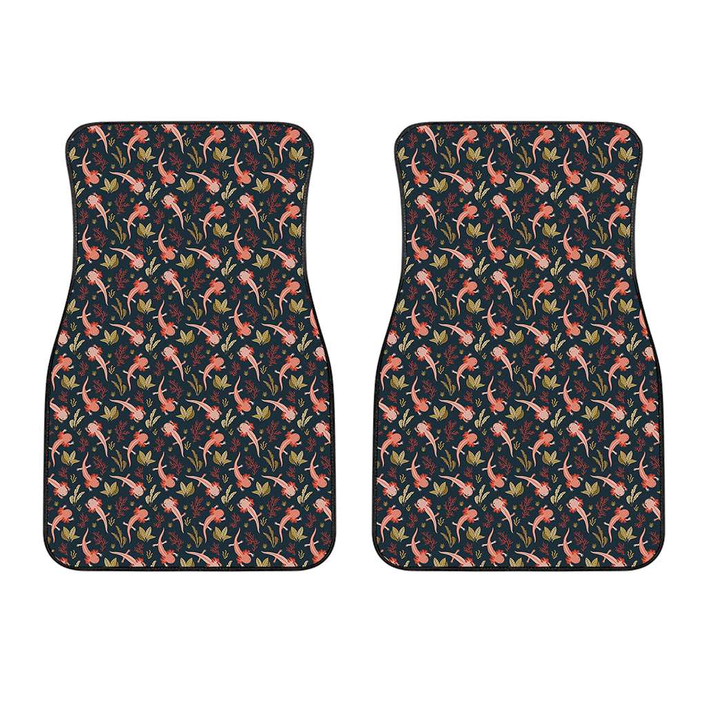 Baby Axolotl Pattern Print Front Car Floor Mats