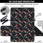 Baby Axolotl Pattern Print Loveseat Protector