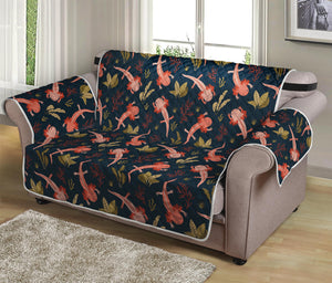 Baby Axolotl Pattern Print Loveseat Protector