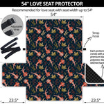 Baby Axolotl Pattern Print Loveseat Protector