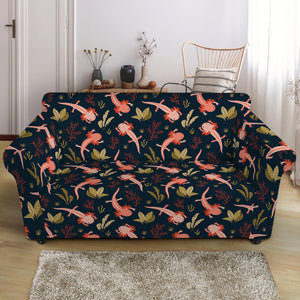 Baby Axolotl Pattern Print Loveseat Slipcover