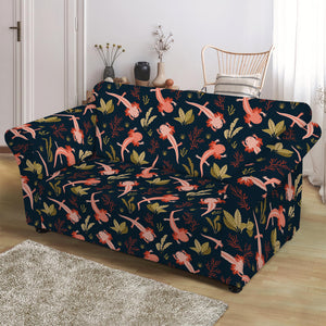 Baby Axolotl Pattern Print Loveseat Slipcover