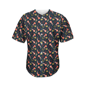 Baby Axolotl Pattern Print Men's Baseball Jersey