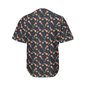 Baby Axolotl Pattern Print Men's Baseball Jersey