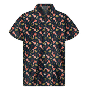 Baby Axolotl Pattern Print Men's Short Sleeve Shirt