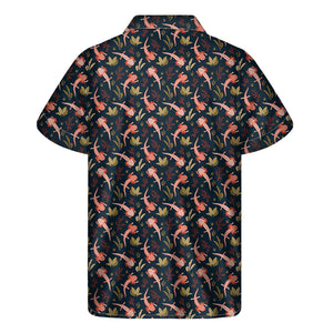 Baby Axolotl Pattern Print Men's Short Sleeve Shirt