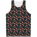 Baby Axolotl Pattern Print Men's Tank Top
