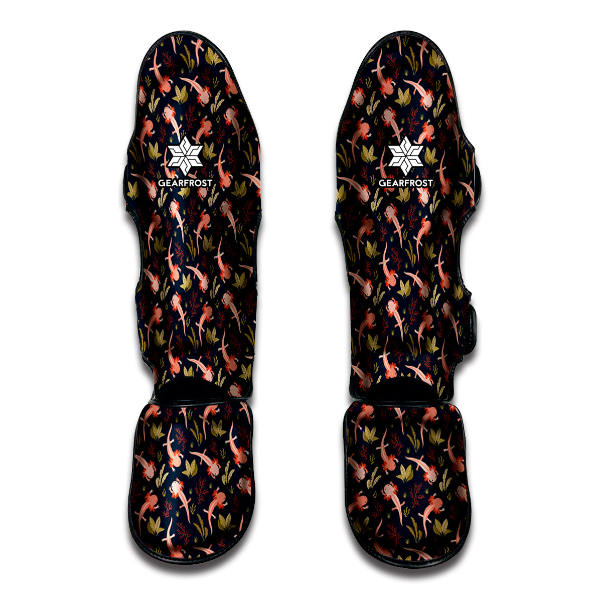 Baby Axolotl Pattern Print Muay Thai Shin Guard