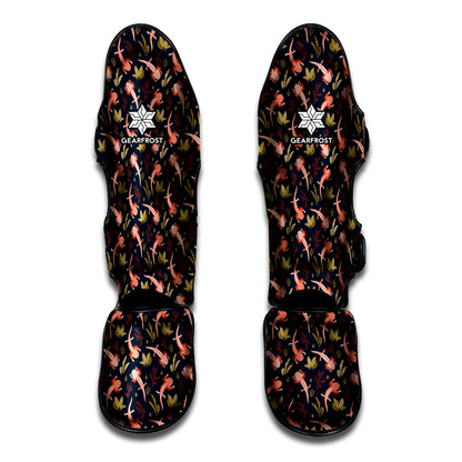 Baby Axolotl Pattern Print Muay Thai Shin Guard