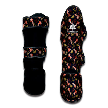 Baby Axolotl Pattern Print Muay Thai Shin Guard