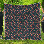 Baby Axolotl Pattern Print Quilt