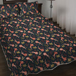 Baby Axolotl Pattern Print Quilt Bed Set