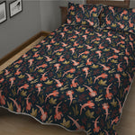 Baby Axolotl Pattern Print Quilt Bed Set