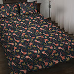 Baby Axolotl Pattern Print Quilt Bed Set