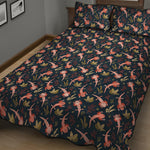 Baby Axolotl Pattern Print Quilt Bed Set