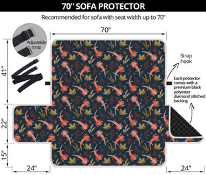 Baby Axolotl Pattern Print Sofa Protector