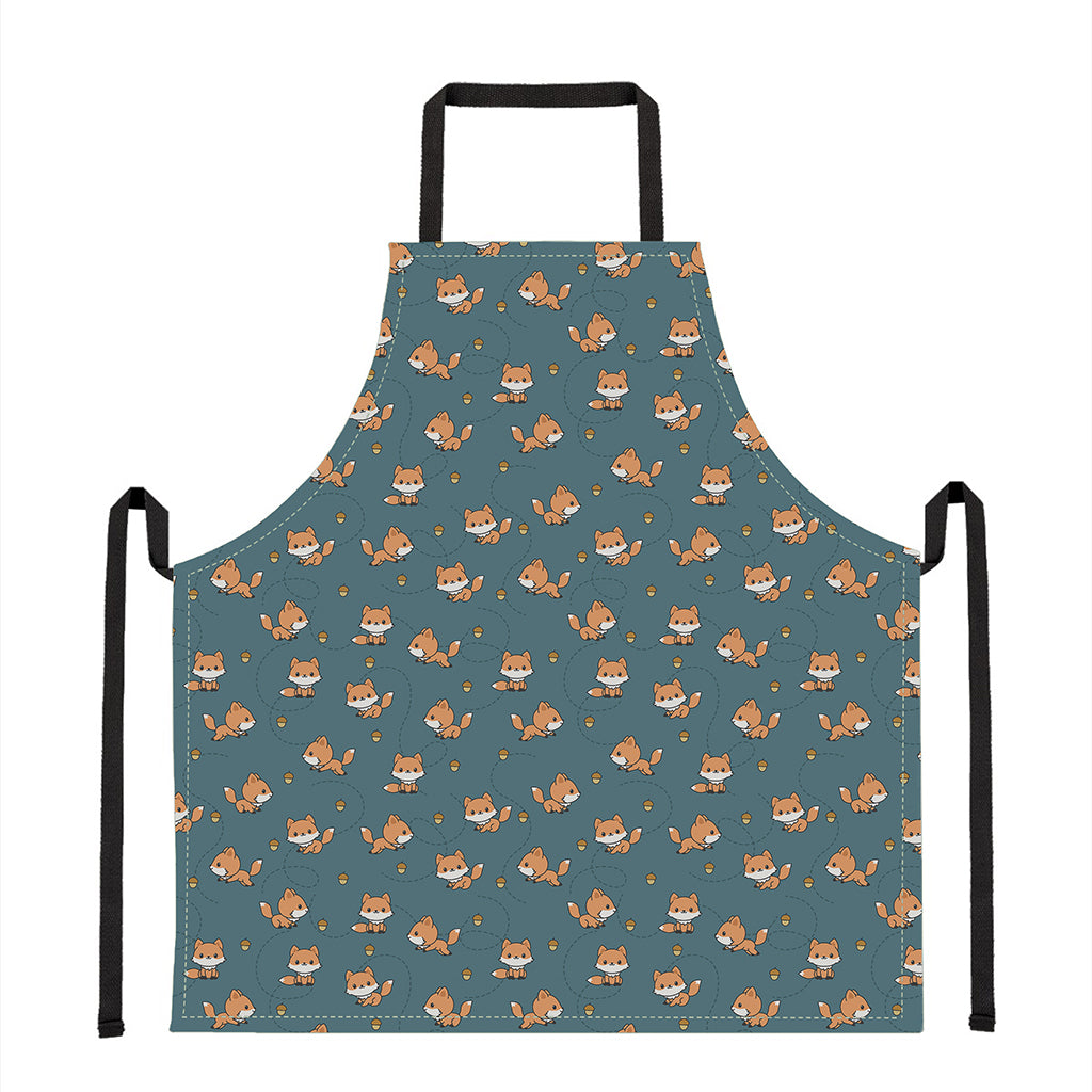 Baby Fox Pattern Print Apron