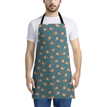 Baby Fox Pattern Print Apron