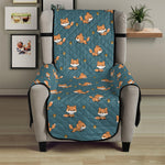 Baby Fox Pattern Print Armchair Protector