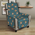 Baby Fox Pattern Print Armchair Protector