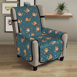 Baby Fox Pattern Print Armchair Protector