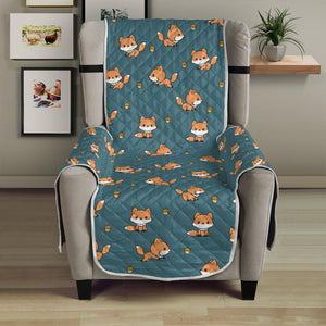 Baby Fox Pattern Print Armchair Protector