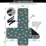 Baby Fox Pattern Print Armchair Protector
