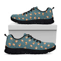 Baby Fox Pattern Print Black Running Shoes