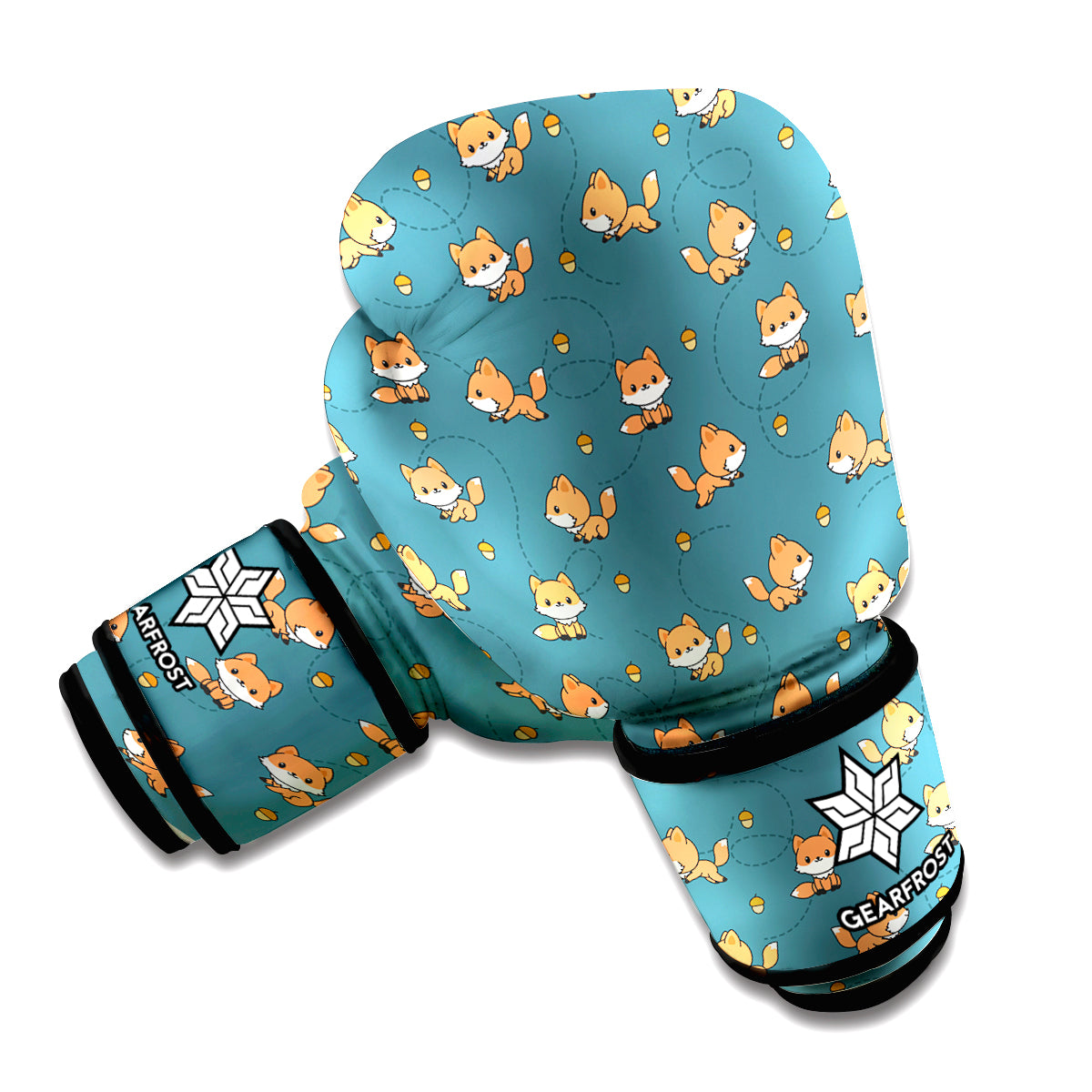 Baby Fox Pattern Print Boxing Gloves