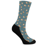 Baby Fox Pattern Print Crew Socks