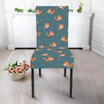 Baby Fox Pattern Print Dining Chair Slipcover