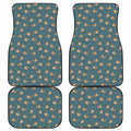 Baby Fox Pattern Print Front and Back Car Floor Mats