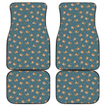 Baby Fox Pattern Print Front and Back Car Floor Mats