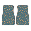 Baby Fox Pattern Print Front Car Floor Mats